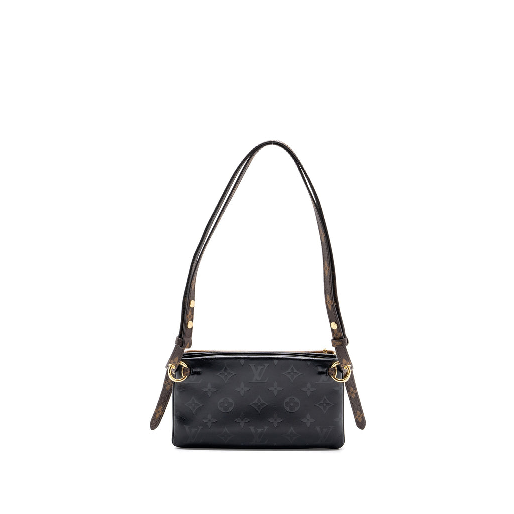 LOUIS VUITTON LV3 POCHETTE SHOULDER BAG REVERSE MONOGRAM CANVAS LAMBSKIN GHW