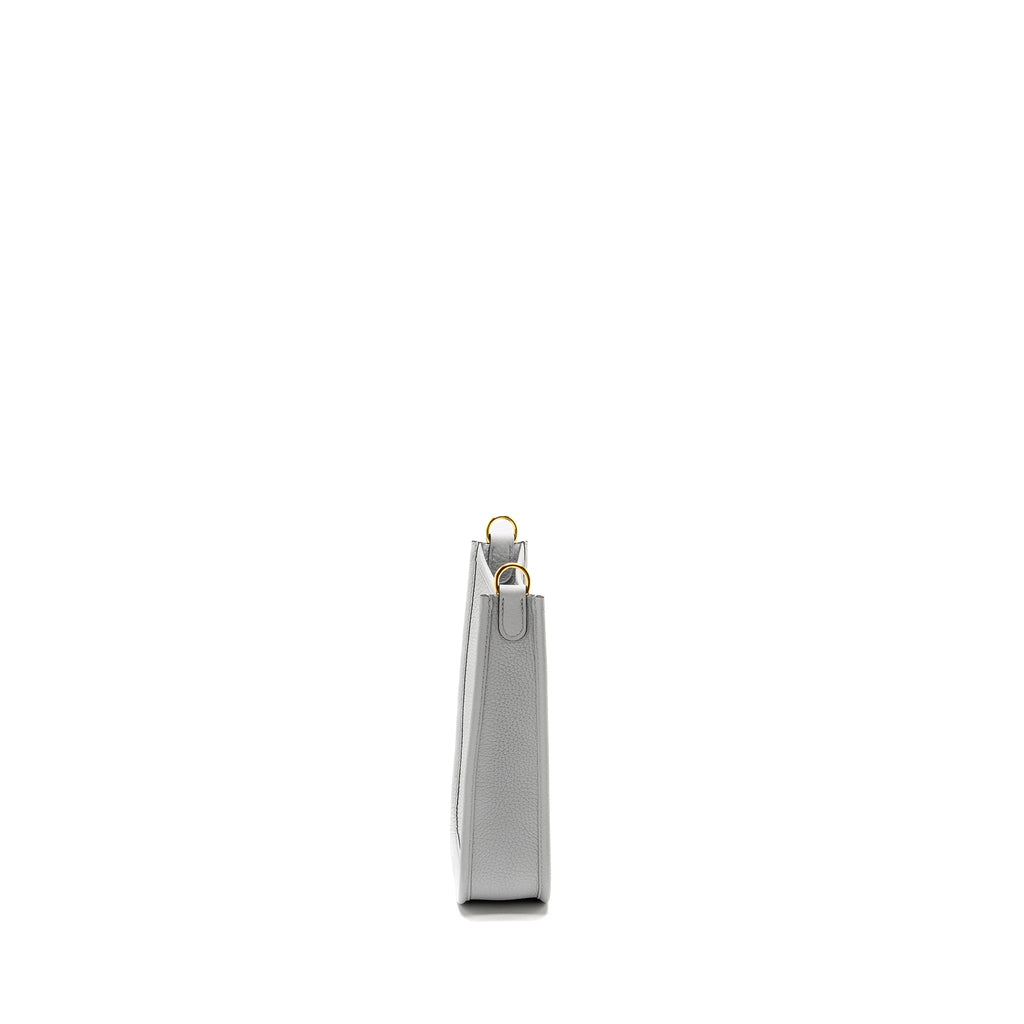 HERMES MINI EVELYNE CLEMENCE BLEU PALE/GRIS ETAIN GHW
