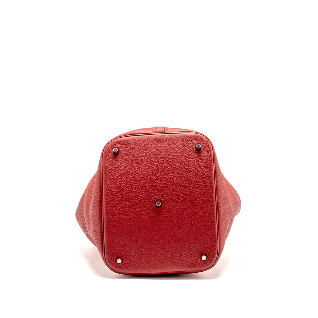 HERMES PICOTIN 26 LOCK BAG CLEMENCE RED SHW