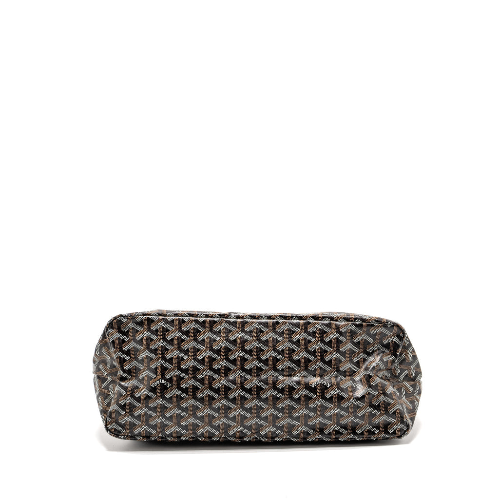 GOYARD BOHEME HOBO BAG GOYARDINE CANVAS/CALFSKIN BROWN SHW