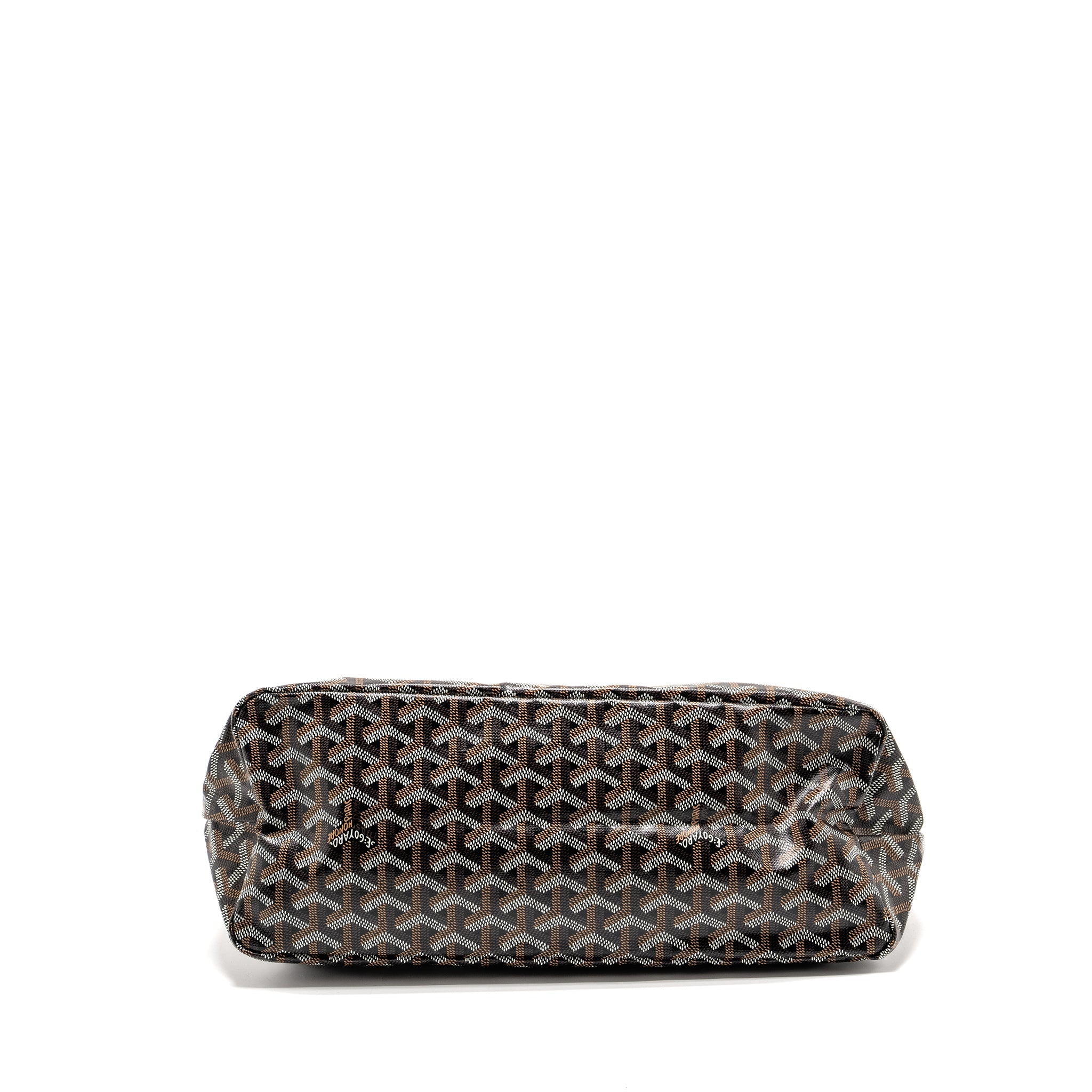 GOYARD BOHEME HOBO BAG GOYARDINE CANVAS/CALFSKIN BROWN SHW