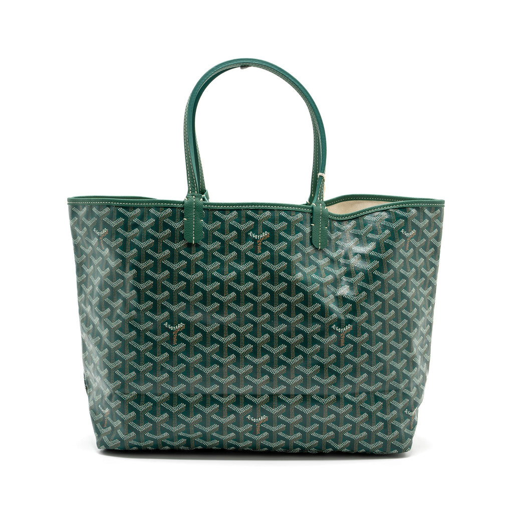 GOYARD SAINT LOUIS PM TOTE BAG CANVAS GREEN SHW