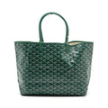 GOYARD SAINT LOUIS PM TOTE BAG CANVAS GREEN SHW