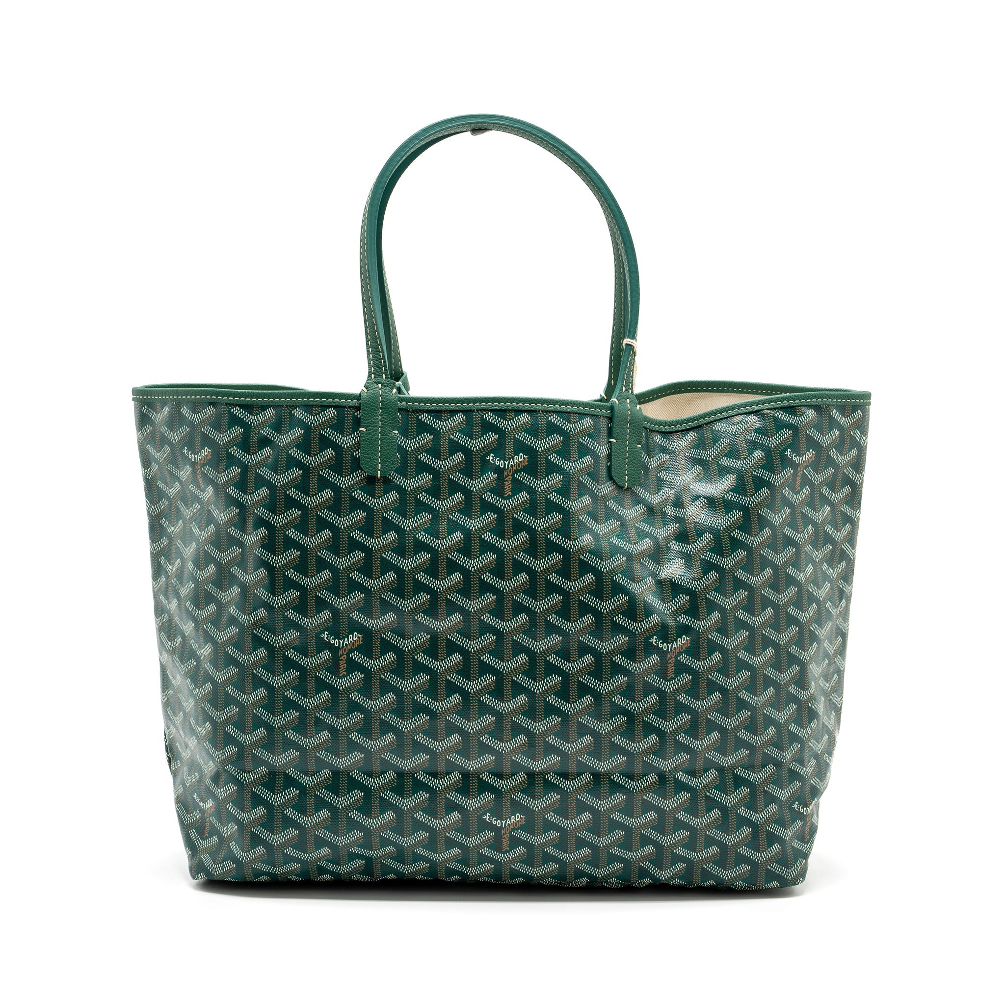 GOYARD SAINT LOUIS PM TOTE BAG CANVAS GREEN SHW