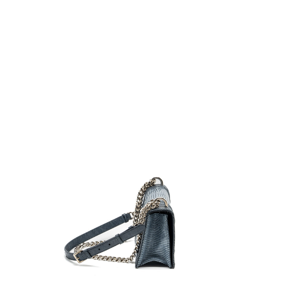 DIOR SMALL DIORAMA LIZARD SILVER/MULTICOLOUR SHW
