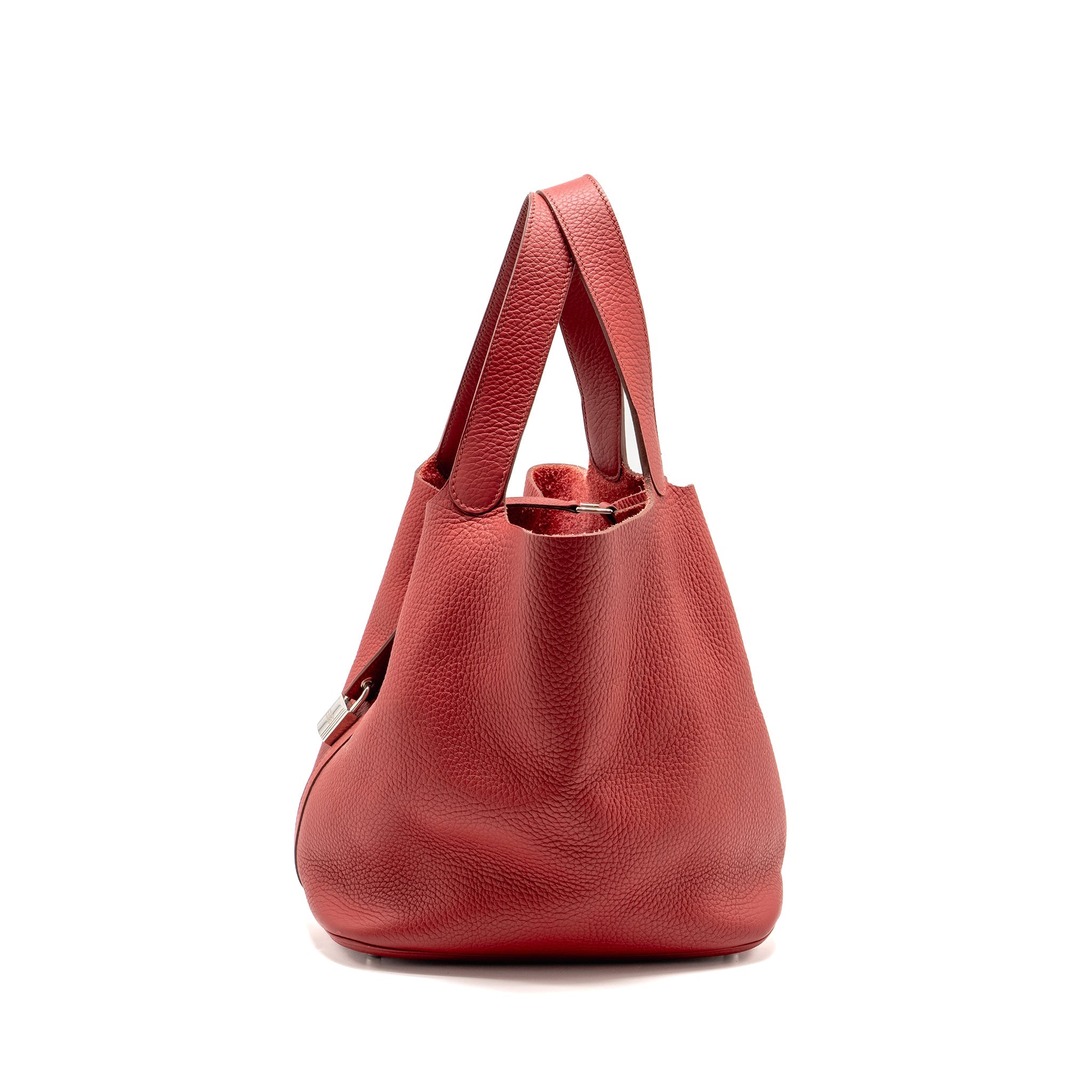 HERMES PICOTIN 26 LOCK BAG CLEMENCE RED SHW