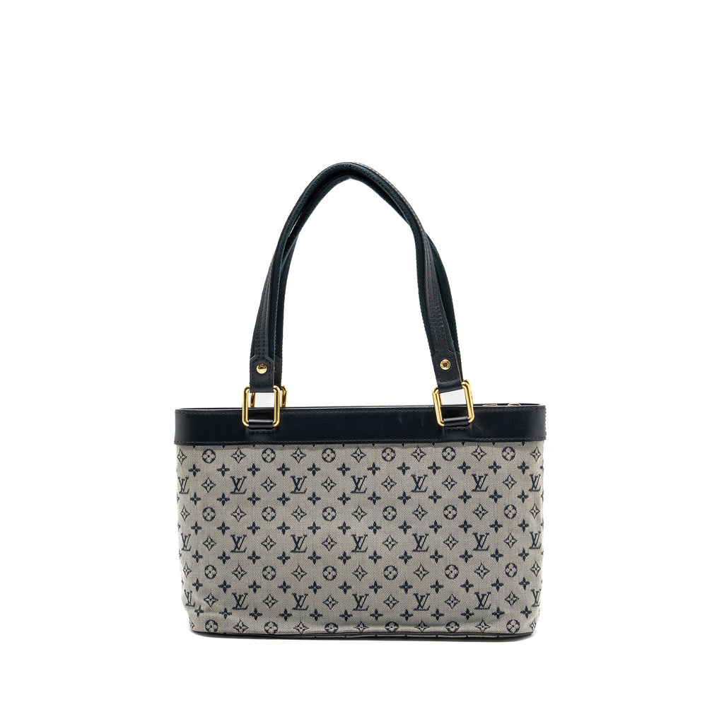 LOUIS VUITTON VINTAGE ZIP TOTE BAG FABRIC BLUE GHW