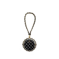 CHANEL 22C QUILTED ROUND CLUTCH WITH CHAIN LAMBSKIN BLACK LGHW