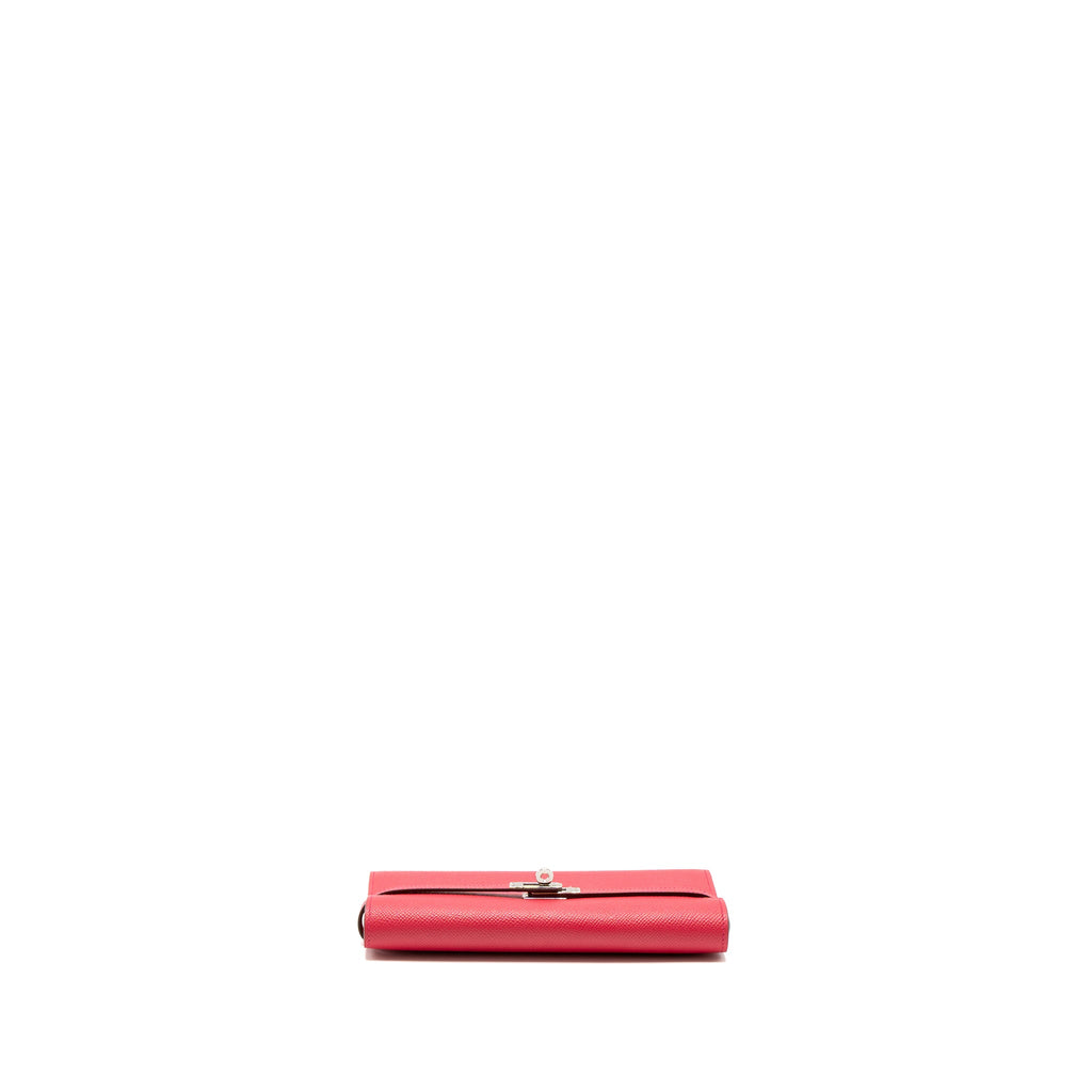 HERMES KELLY LONG WALLET EPSOM ROSE EXTREME SHW