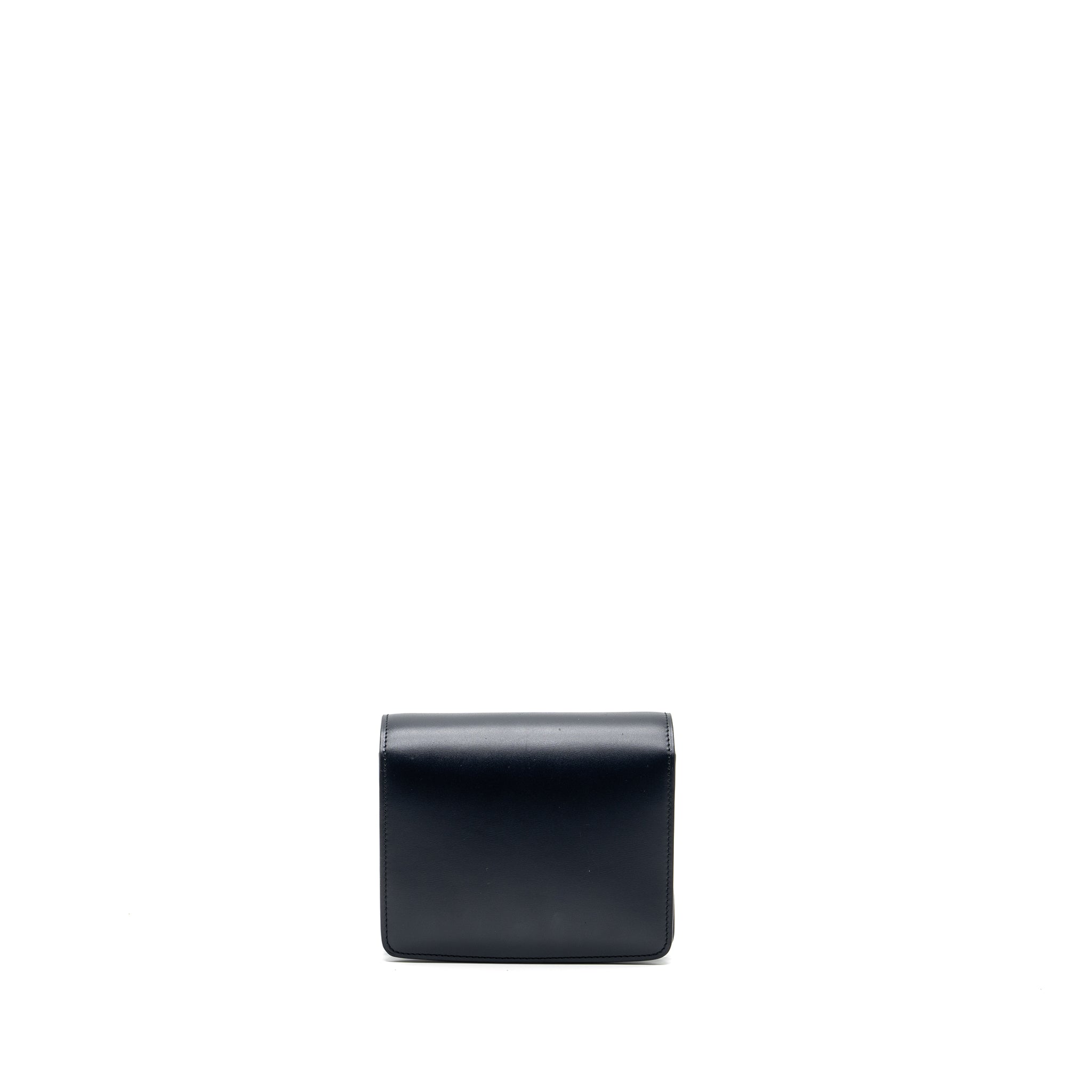 CELINE MINI BOX BAG CALFSKIN DARK BLUE GHW