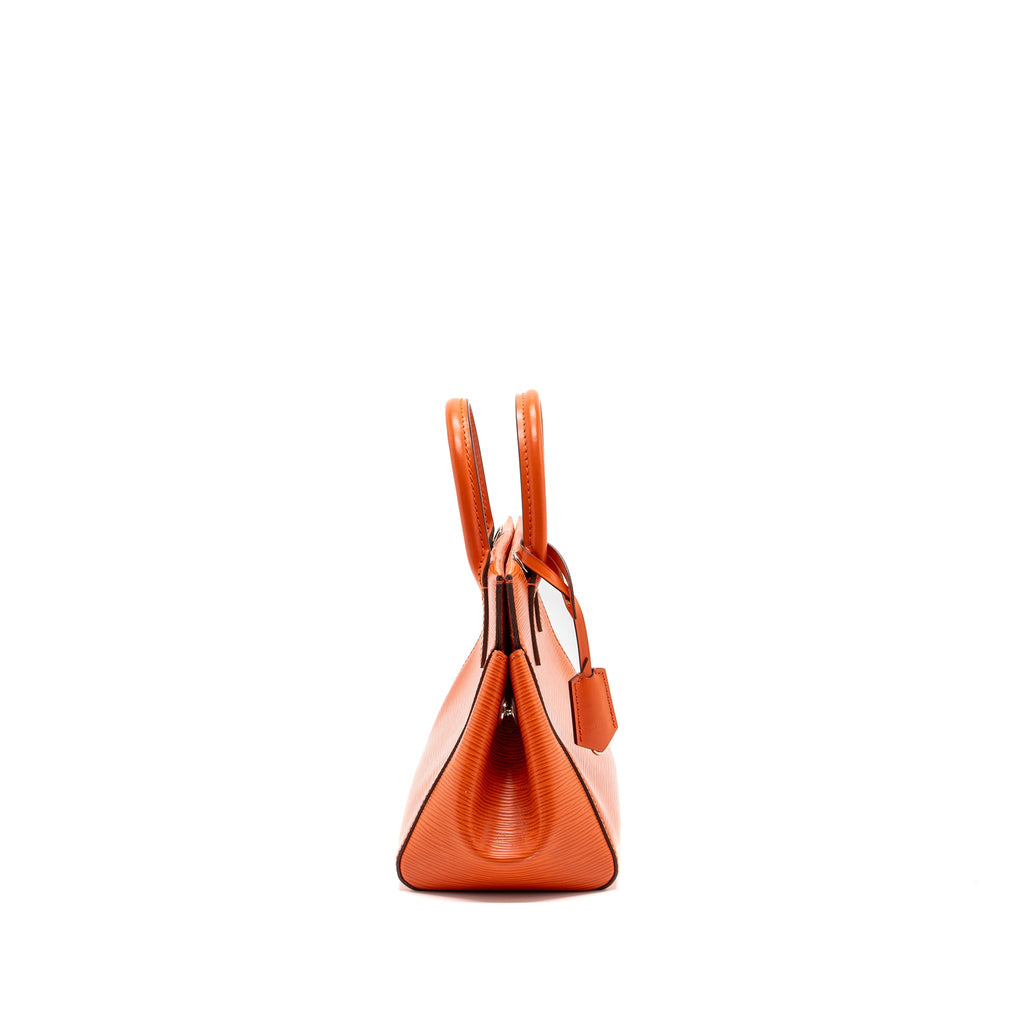 LOUIS VUITTON TOP HANDLE TOTE BAG EPI ORANGE SHW