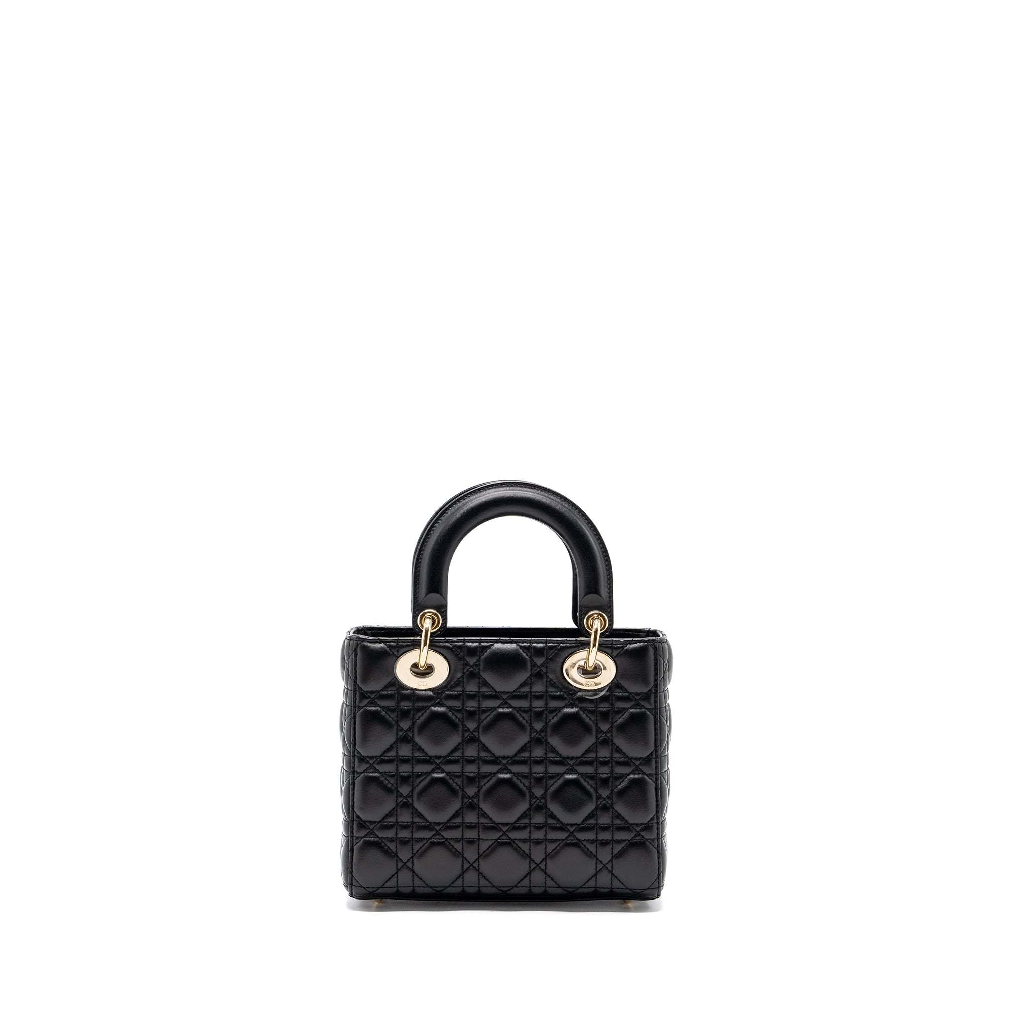 DIOR MY ABC DIOR SMALL LADY DIOR LAMBSKIN BLACK LGHW