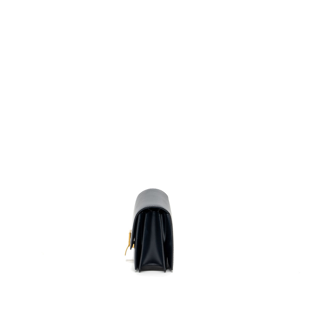 CELINE MINI BOX BAG CALFSKIN DARK BLUE GHW