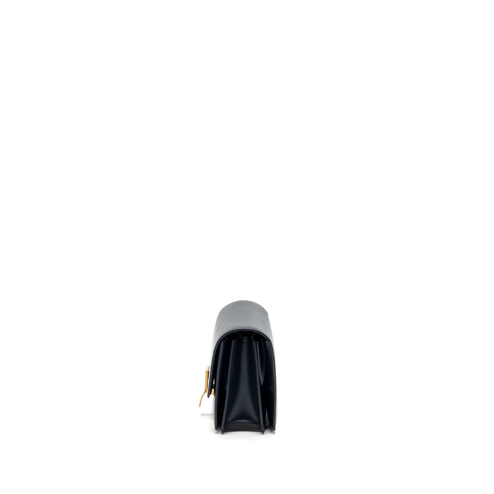 CELINE MINI BOX BAG CALFSKIN DARK BLUE GHW