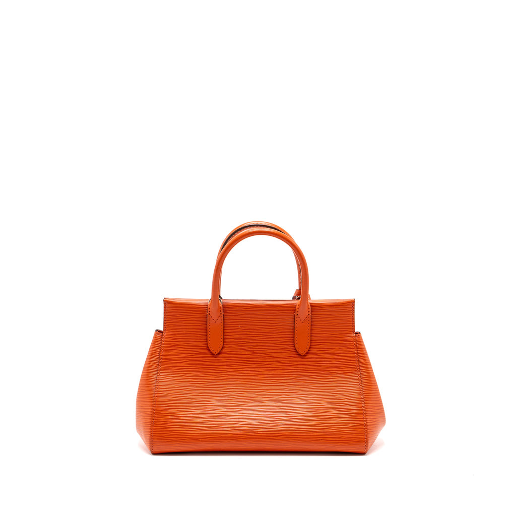 LOUIS VUITTON TOP HANDLE TOTE BAG EPI ORANGE SHW
