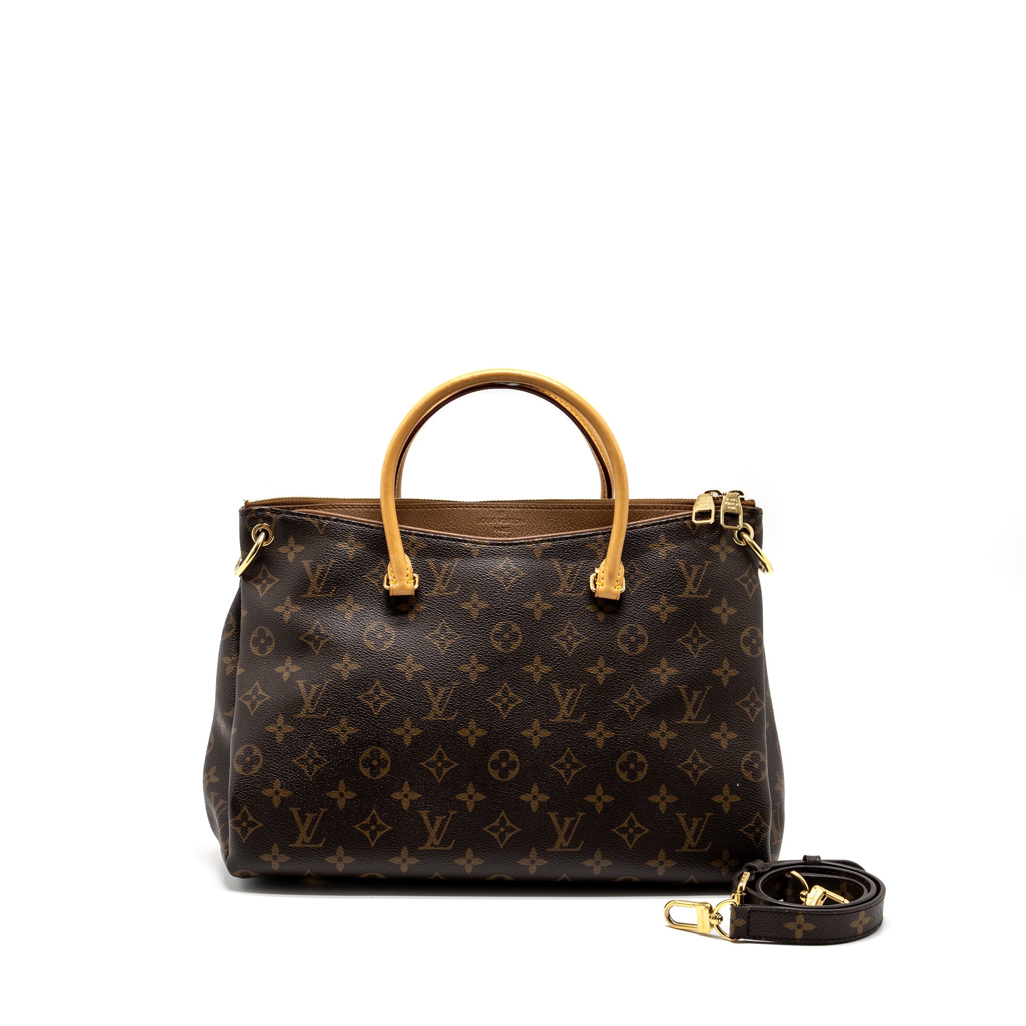 LOUIS VUITTON PALLAS TOTE BAG MONOGRAM CANVAS GHW