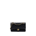 CHANEL MEDIUM CLASSIC DOUBLE FLAP BAG CAVIAR BLACK GHW