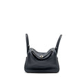 HERMES LINDY 26 SWIFT/EPSOM BLUE INDIGO WITH TRESSAGE STRAP SHW
