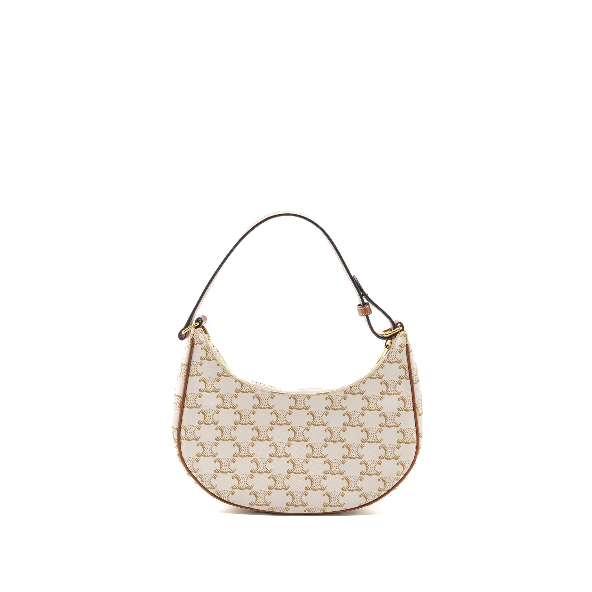 CELINE AVA BAG TRIOMPHE CANVAS/CALFSKIN WHITE GHW