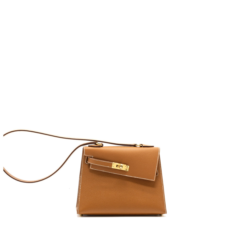 HERMES KELLY SELLIER EN DESORDRE 20 EPSOM GOLD GHW