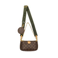 LOUIS VUITTON MULTI POCHETTE MONOGRAM CANVAS / KHAKI STRAP GHW
