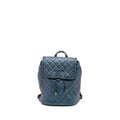 CHANEL 18B FILIGREE BACKPACK CAVIAR IRIDESCENT DARK TURQUOISE MULTICOLOUR HARDWARE