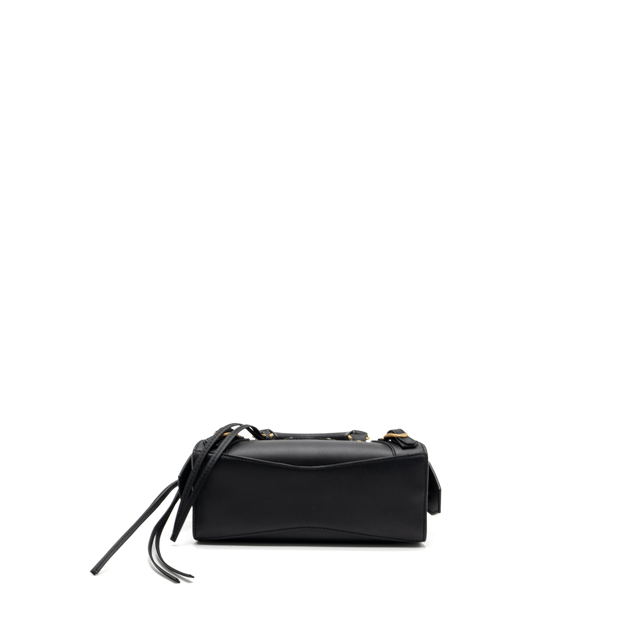 BALENCIAGA NEO CLASSIC MINI HANDBAG SMOOTH CALFSKIN BLACK GHW