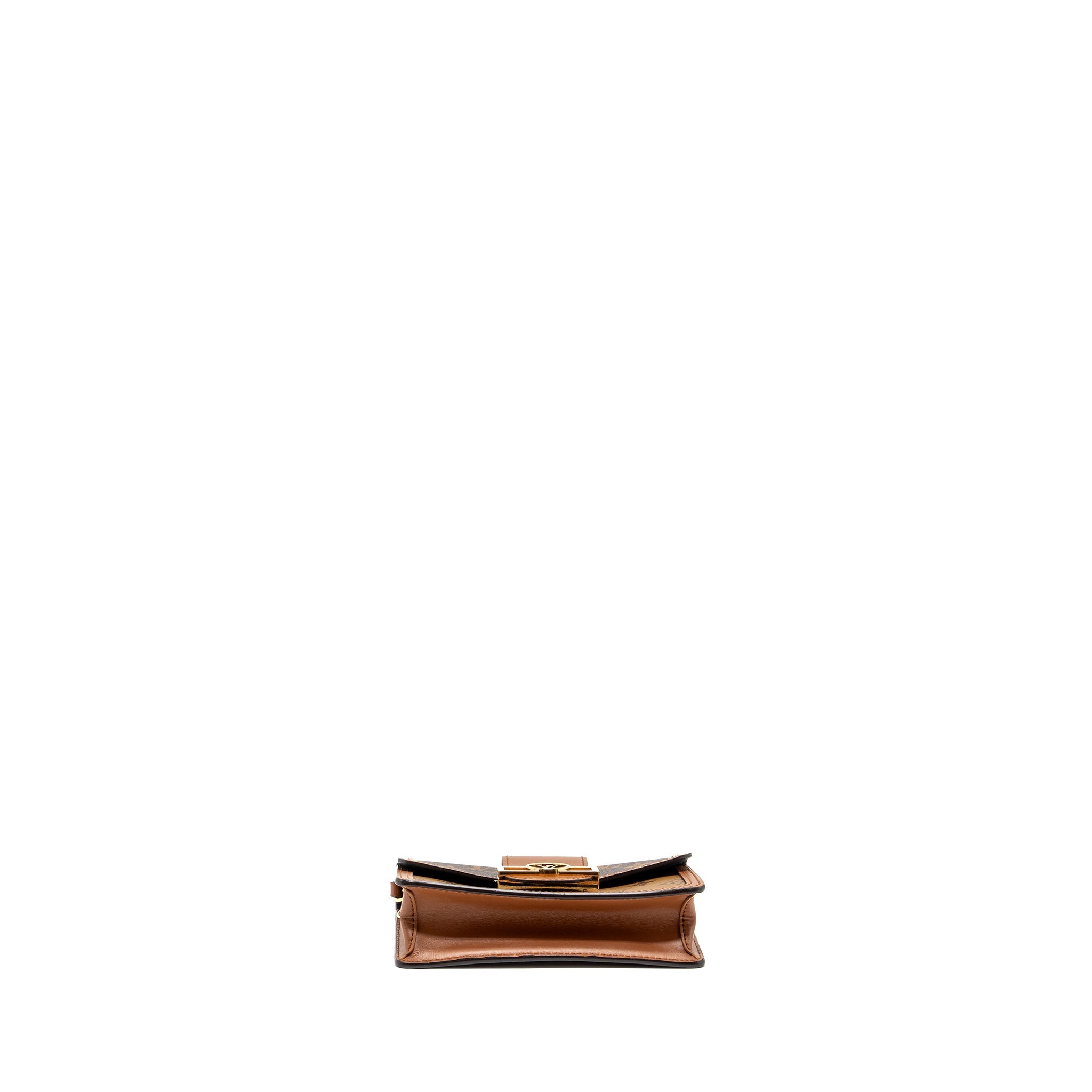 LOUIS VUITTON DAUPHINE CHAIN WALLET MONOGRAM REVERSE CANVAS GHW