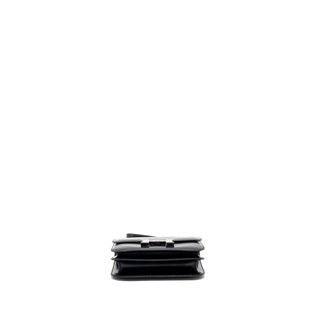 HERMES MINI CONSTANCE BOX CALFSKIN BLACK SHW