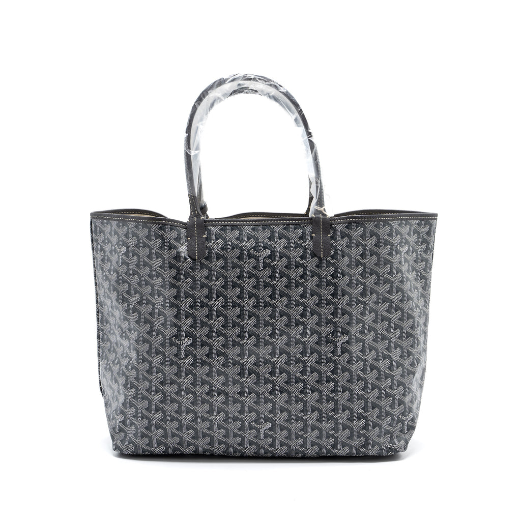 GOYARD SAINT LOUIS PM TOTE BAG GOYARDINE CANVAS GREY / MULTICOLOURED SHW