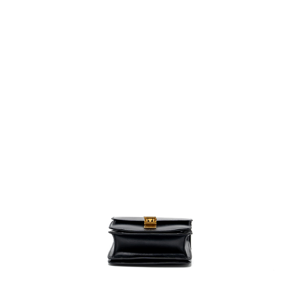 CELINE MINI CLASSIC BOX BAG CALFSKIN BLACK GHW