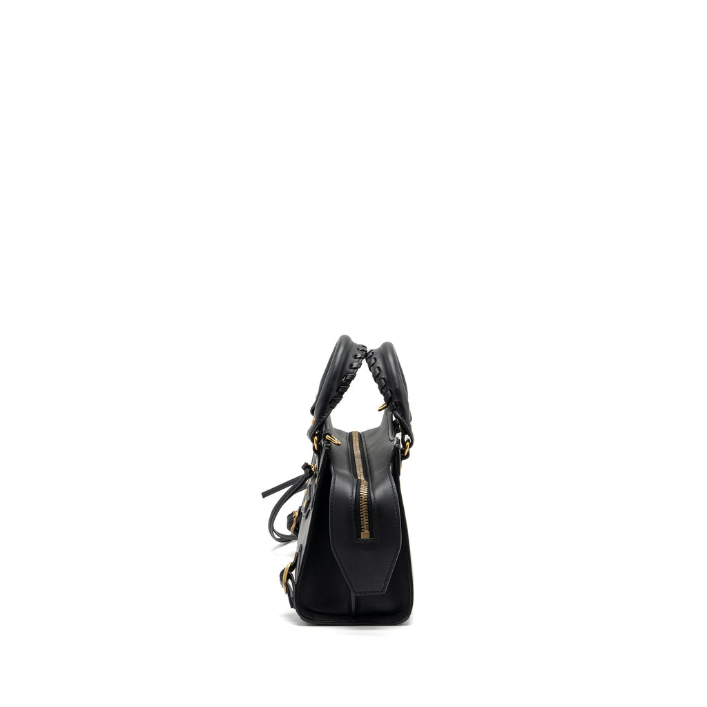 BALENCIAGA NEO CLASSIC MINI HANDBAG SMOOTH CALFSKIN BLACK GHW