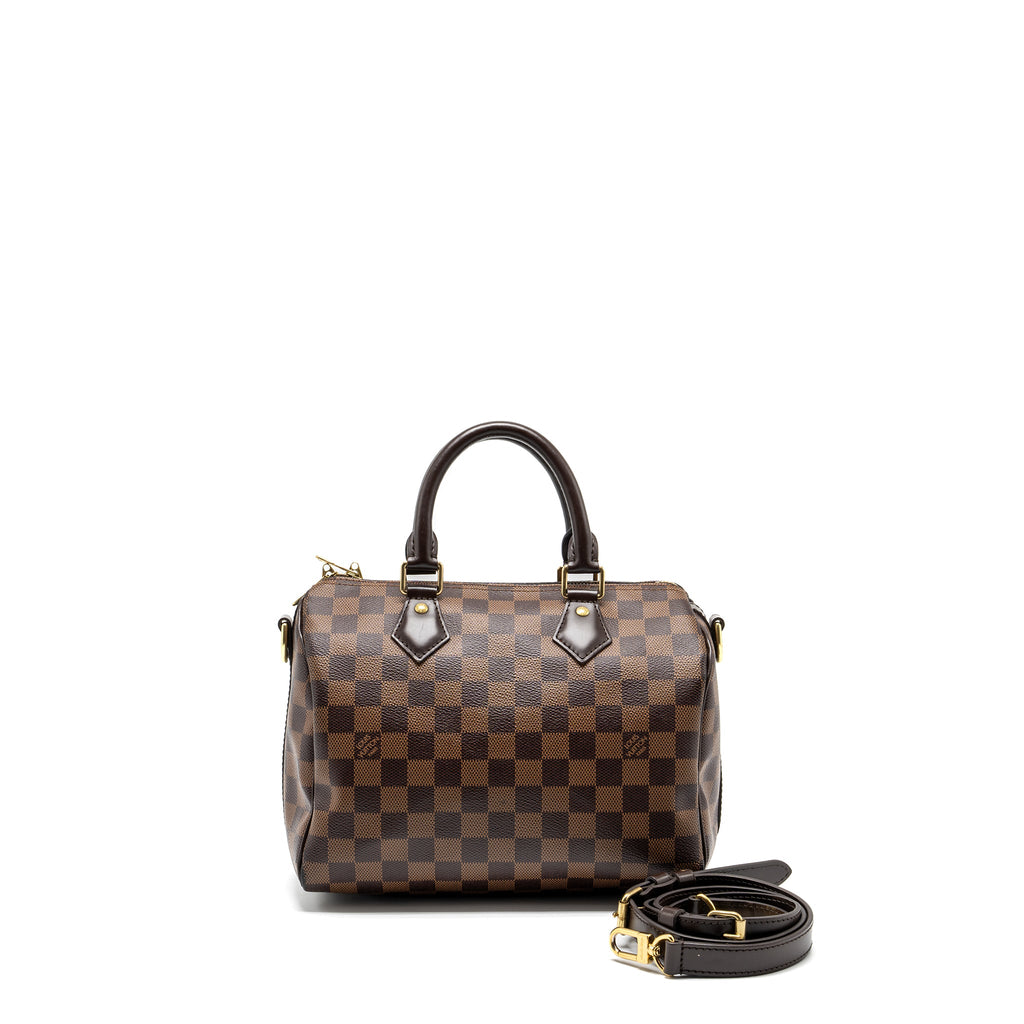LOUIS VUITTON SPEEDY BANDOULIERE 25 DAMIER EBENE GHW