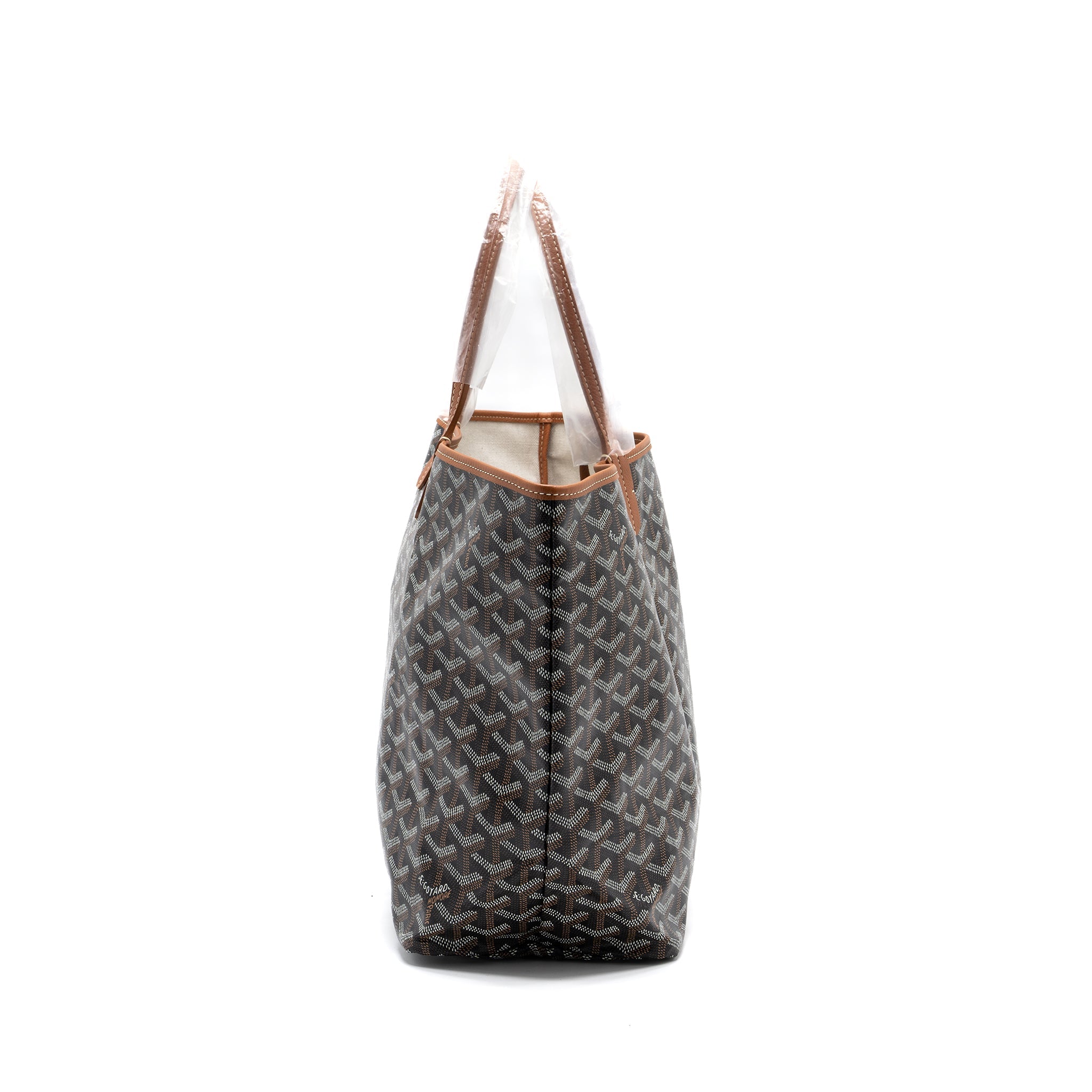 GOYARD SAINT LOUIS PM TOTE BAG GOYARDINE CANVAS BROWN/ MULTICOLOUR