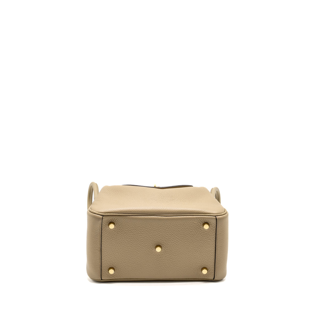 HERMES LINDY 26 CLEMENCE BEIGE MARFA GHW