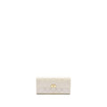 CHANEL BOY LONG WALLET PATENT IRIDESCENT LIGHT GREY LGHW