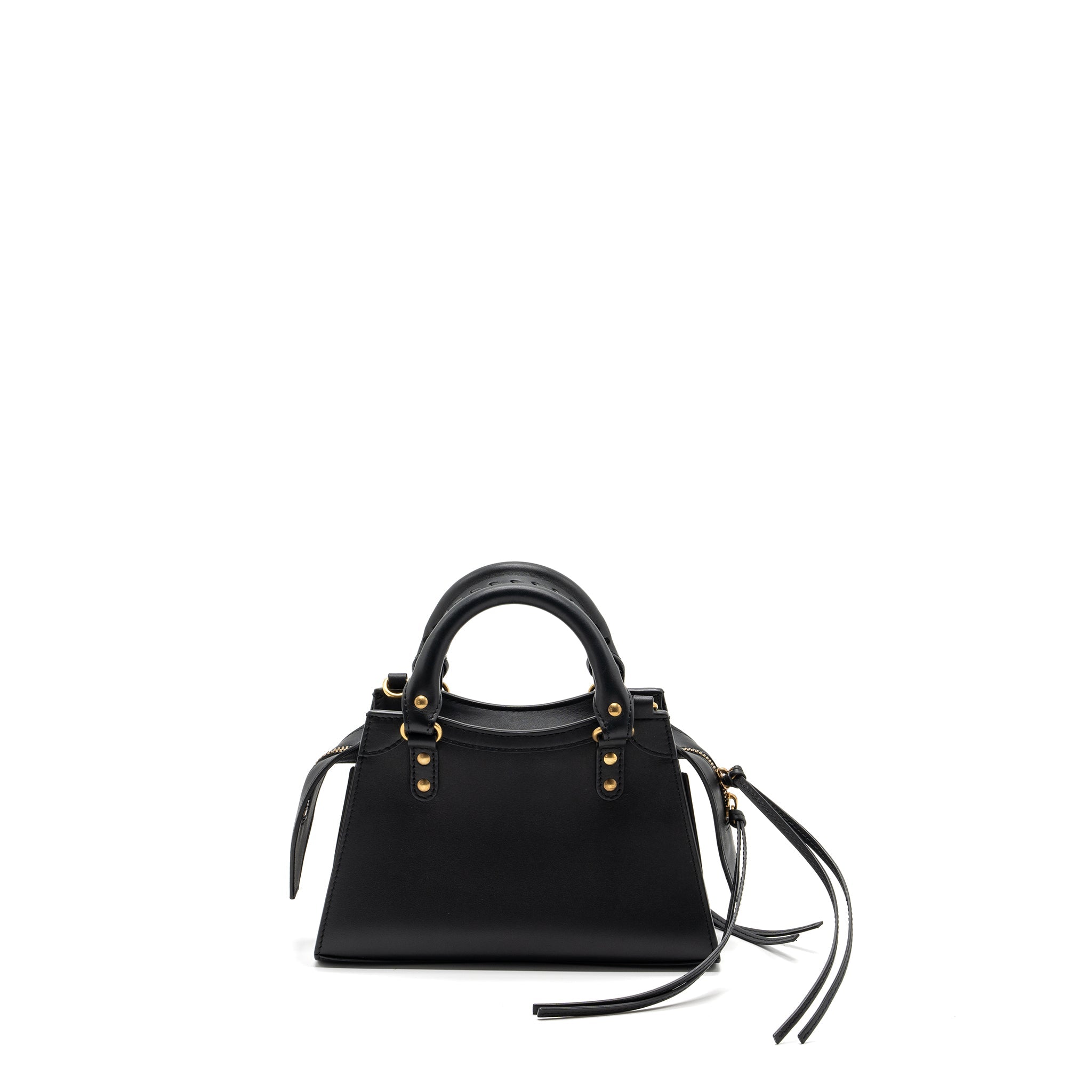 BALENCIAGA NEO CLASSIC MINI HANDBAG SMOOTH CALFSKIN BLACK GHW