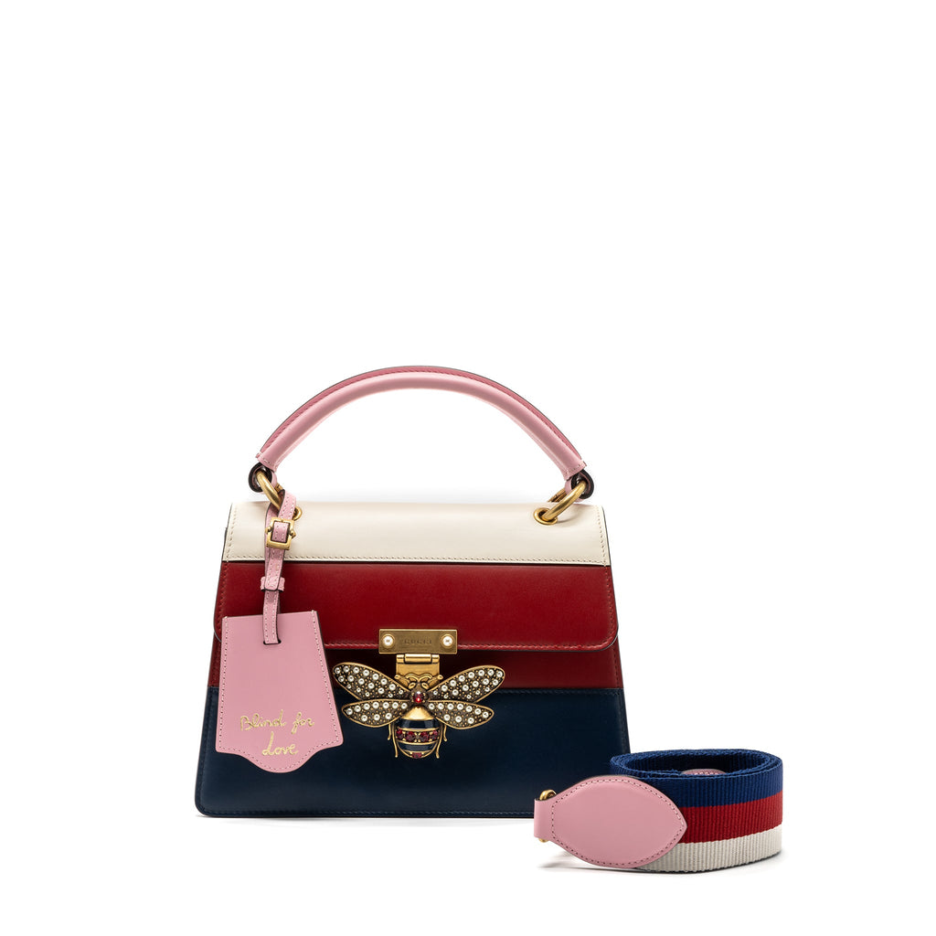 GUCCI QUEEN MARGARET TOP HANDLE BAG CALFSKIN MULTICOLOR GHW