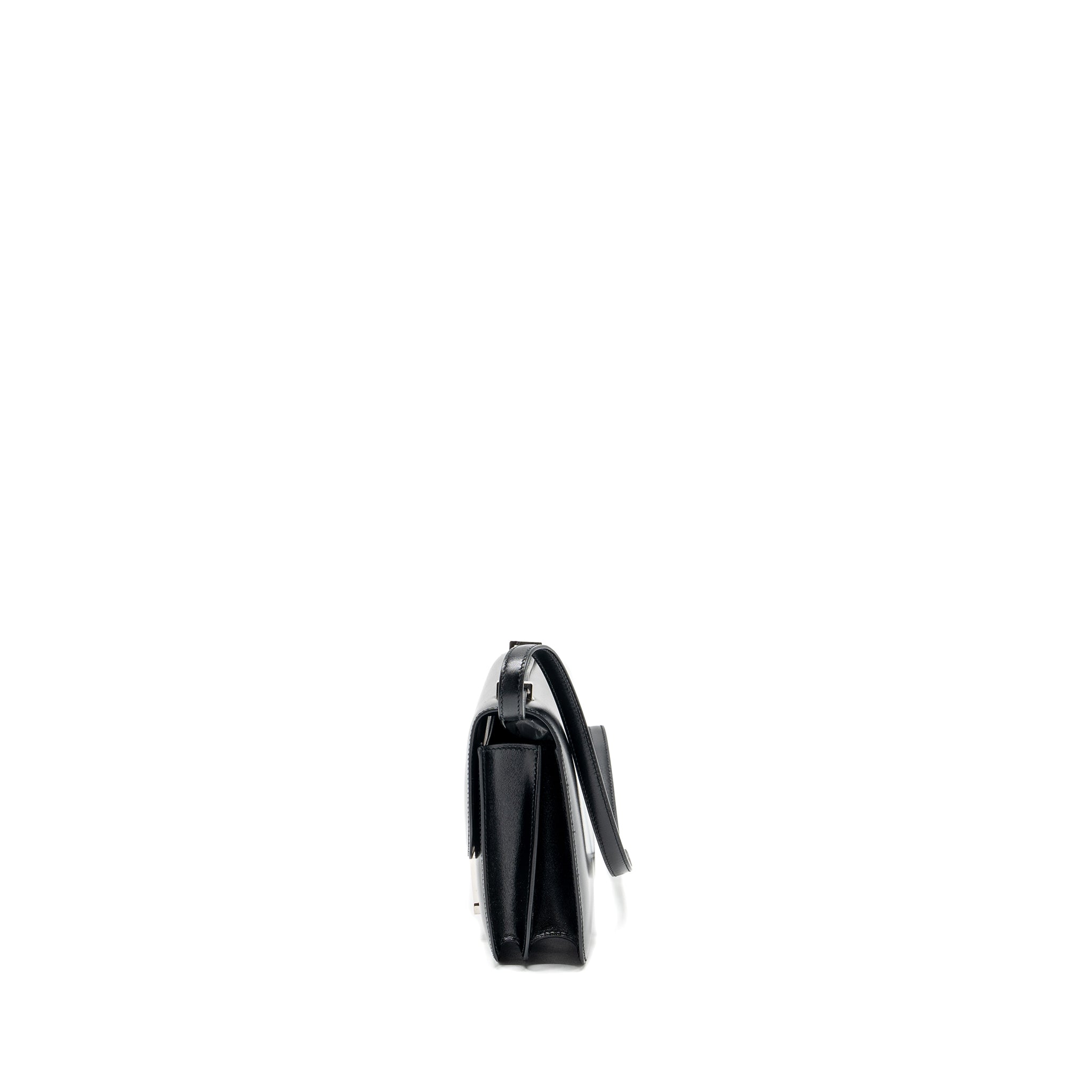 HERMES MINI CONSTANCE BOX CALFSKIN BLACK SHW