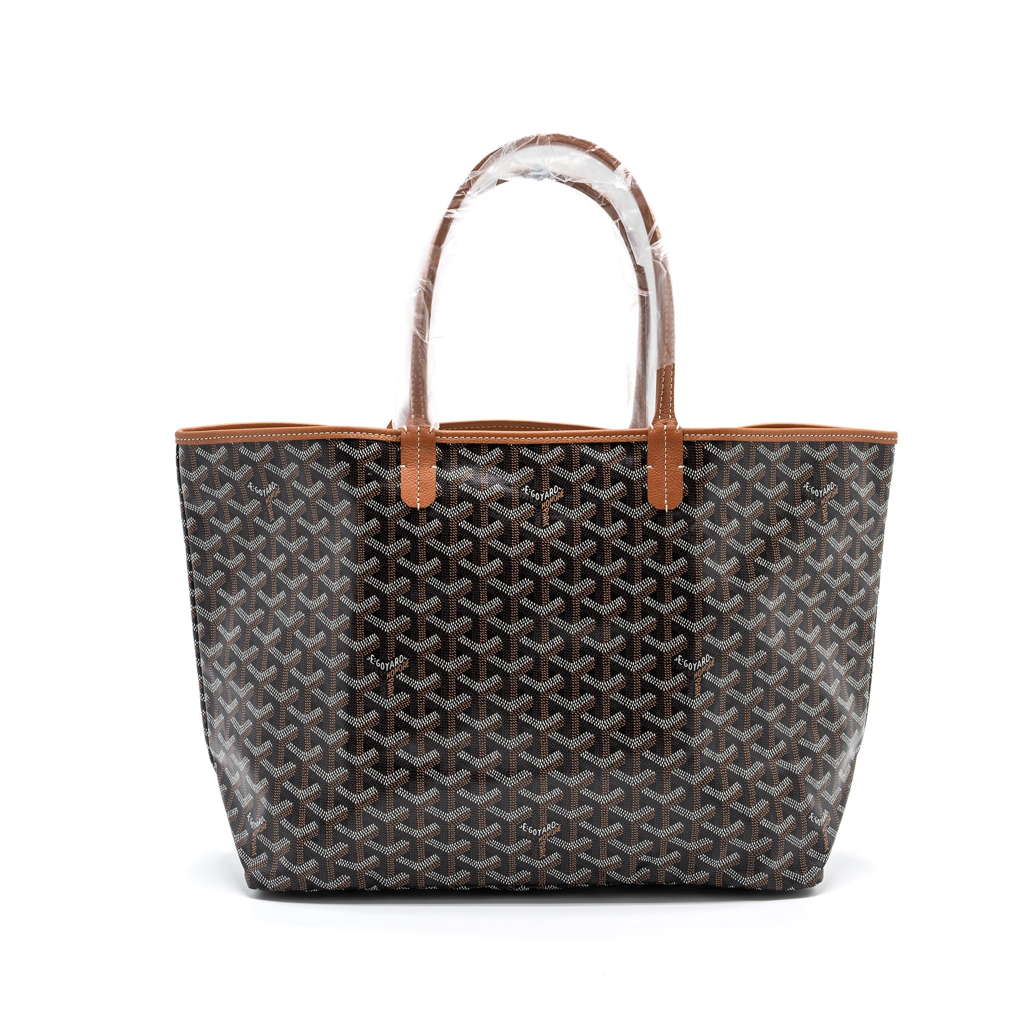 GOYARD SAINT LOUIS PM TOTE BAG GOYARDINE CANVAS BROWN/ MULTICOLOUR