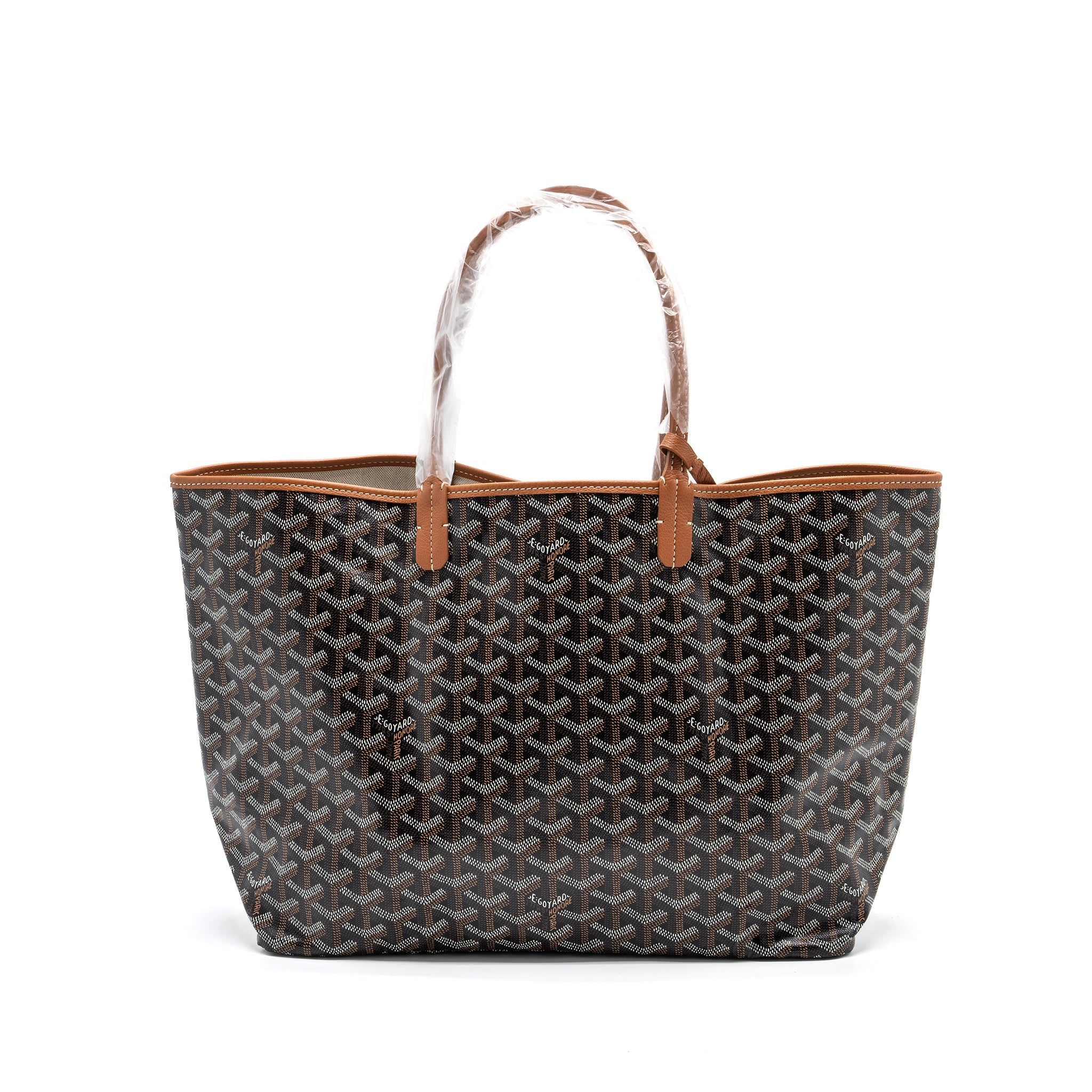 GOYARD SAINT LOUIS PM TOTE BAG GOYARDINE CANVAS BROWN/ MULTICOLOUR