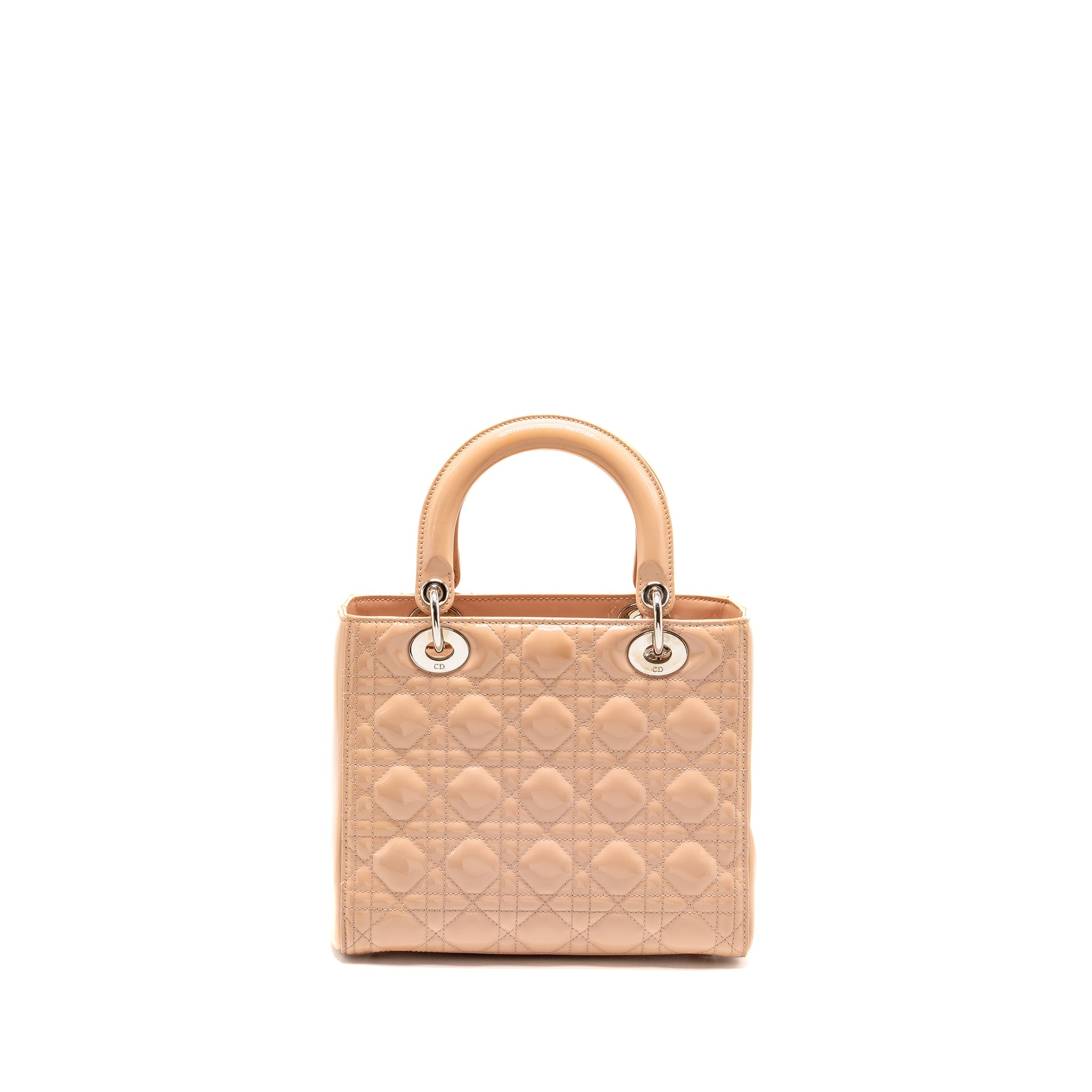 DIOR MEDIUM LADY DIOR PATENT LIGHT PINK SHW