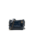 CHANEL SMALL GABRIELLE HOBO BAG CALFSKIN BLUE MULTICOLOUR HARDWARE