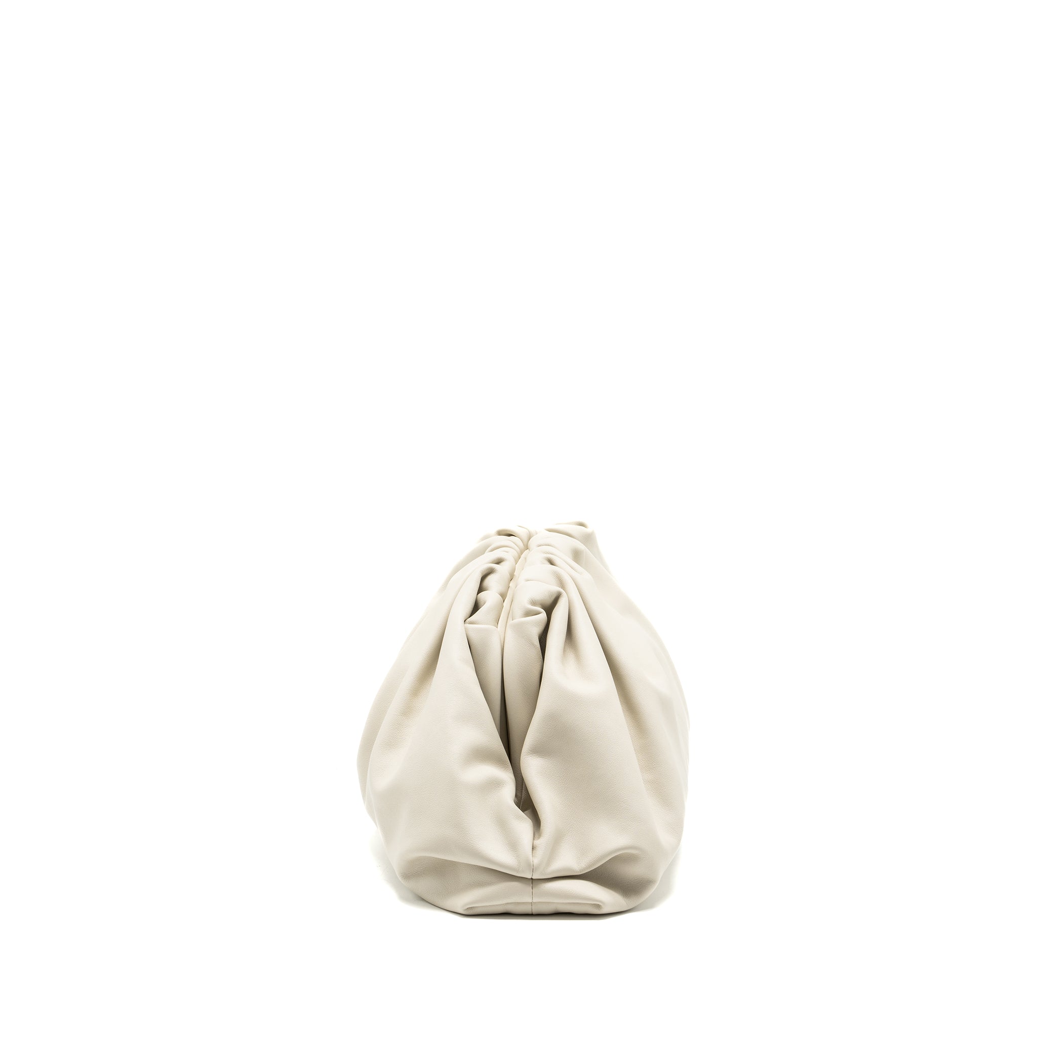 BOTTEGA VENETA THE POUCH CALFSKIN WHITE GHW