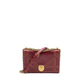 DIOR MEDIUM DIORAMA STUDDED LAMBSKIN RED GHW