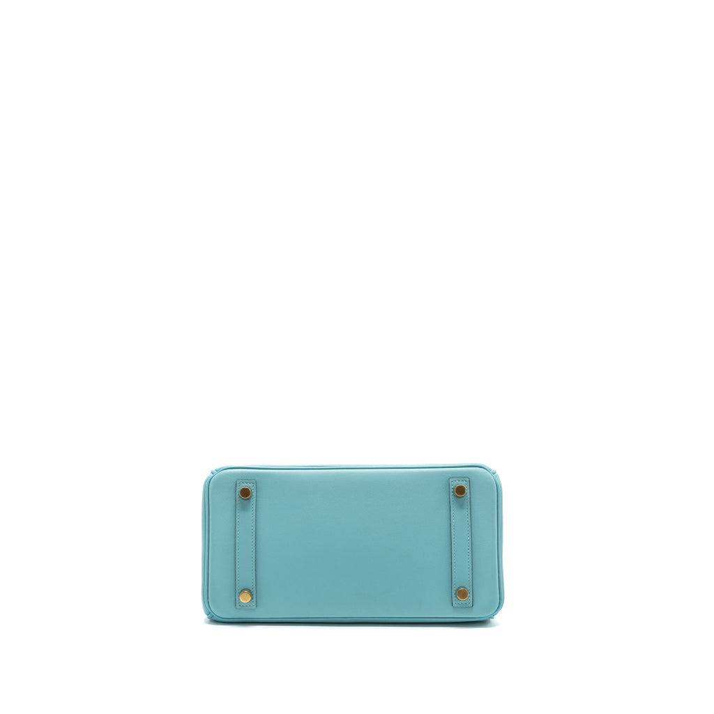 HERMES BIRKIN 25 SWIFT 3P BLUE ATOLL GHW