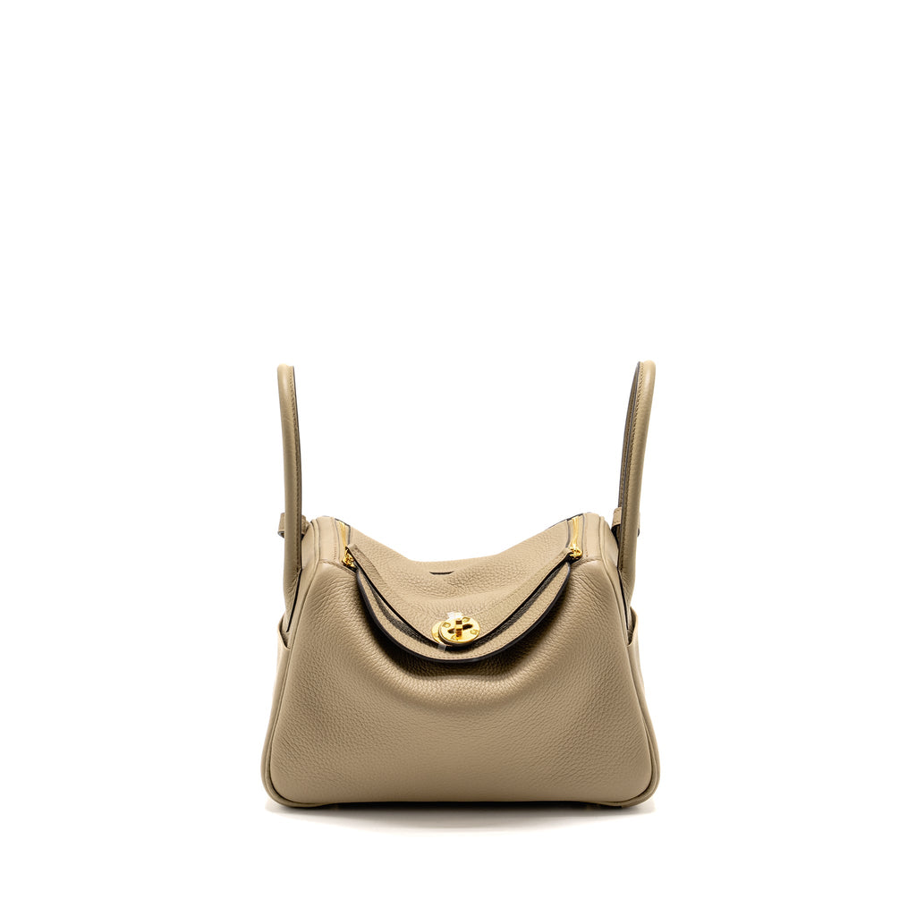HERMES LINDY 26 CLEMENCE BEIGE MARFA GHW