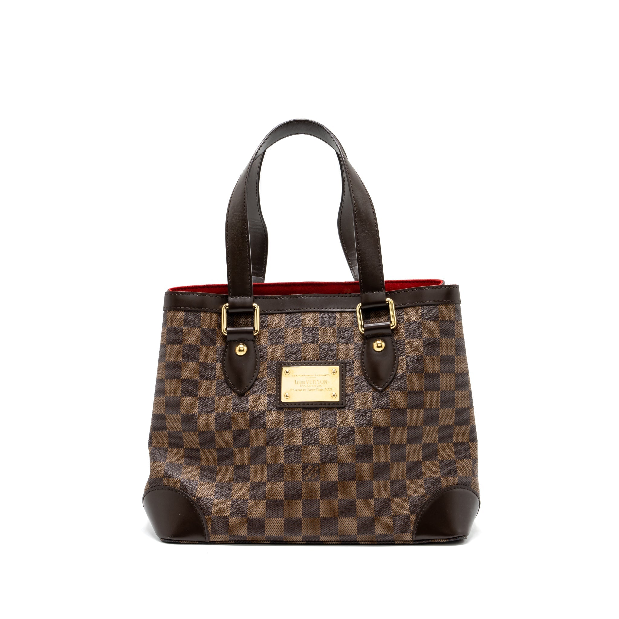 LOUIS VUITTON HAMPSTEAD TOTE BAG DAMIER EBENE GHW