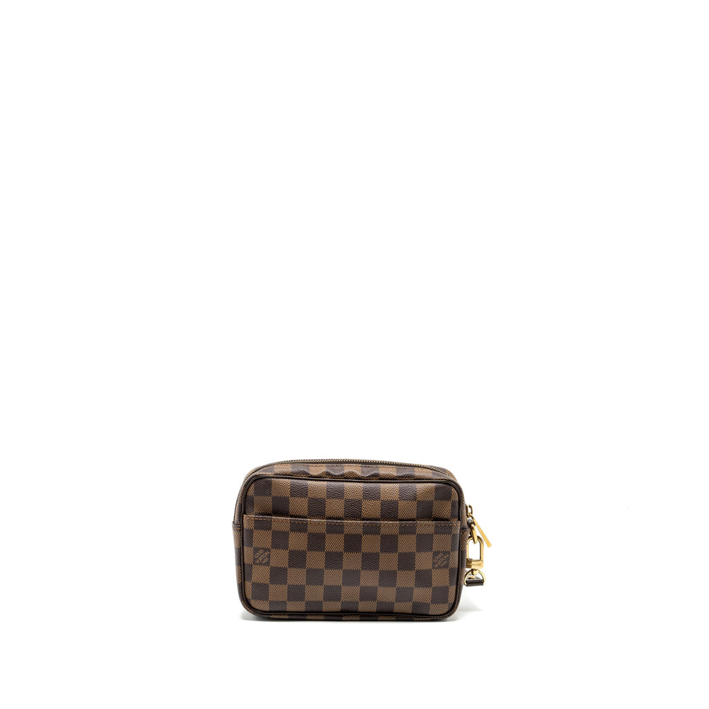 LOUIS VUITTON POUCH DAMIER EBENE GHW