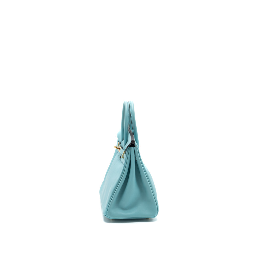 HERMES BIRKIN 25 SWIFT 3P BLUE ATOLL GHW
